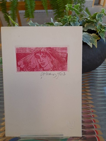 Ex-libris 1963 Evald Okas - 藏書票 - 版畫 - LIINA SAAR