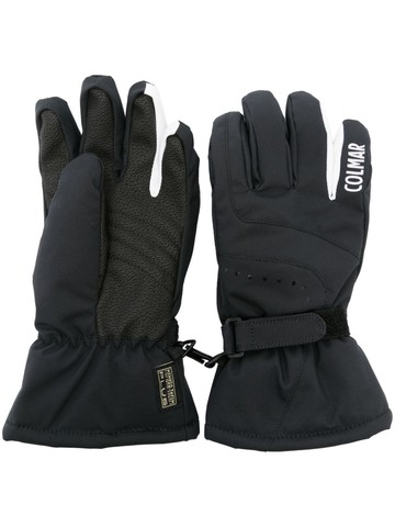 Colmar - logo-embroidered lined ski gloves - women - Polyester/Polyester - XS - Black