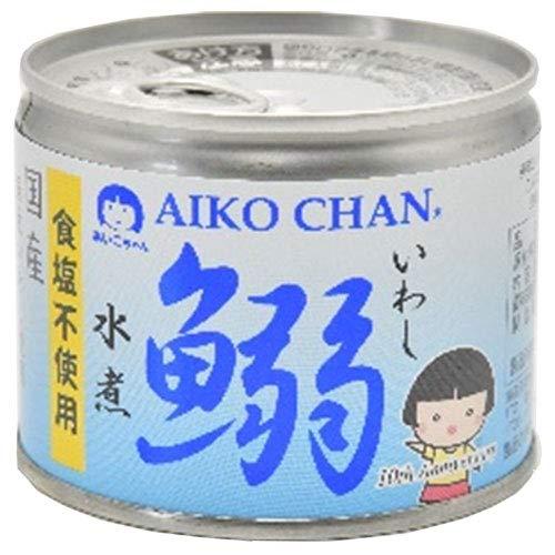 伊藤食品 あいこちゃん 鰯水煮 食塩不使用 190g缶×24個入×(2ケース)