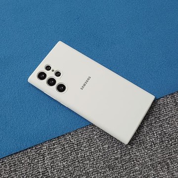 適用三星s22ultra保護殼硅膠全包防摔純白色簡約高級感官方材質軟