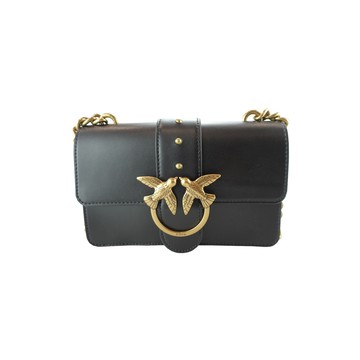 PINKO黑色金屬雙鳥鏈條包