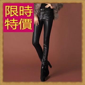 現貨+預購 皮褲 休閒長褲-韓版顯瘦美臀彈力女內搭褲1色63u4【獨家進口】【米蘭精品】