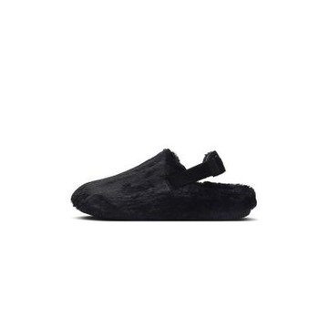 Nike Calm SE Women s Mules 穆勒鞋 絨毛 保暖 拖鞋 黑 女鞋 FZ3118-001