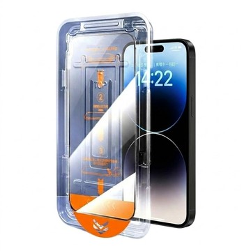 鋼化抗炫光高清懶人速貼滿版手機玻璃螢幕保護貼膜  iPhone 15  1個