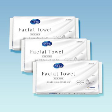 silcot Facial Towel 40P*3ea Set