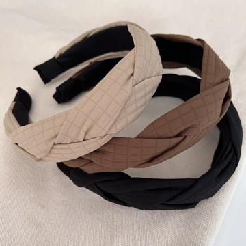 發箍八字劉海法式復古寬邊麻花高顱頂壓發頭箍百搭氣質高級感發卡