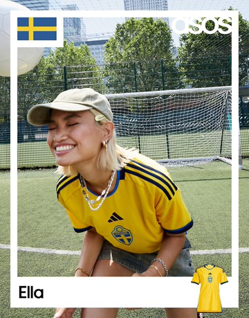 adidas Football Womens World Cup 23 Sweden home shirt in yellow