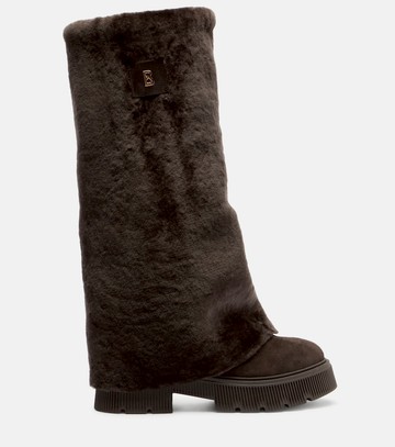 Bogner Turin shearling and suede boots