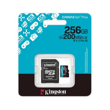 Kingston 金士頓 Canvas Go!Plus microSD 記憶卡 256G GoPro適用