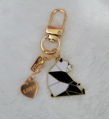 拼圖熊貓鑰匙圈