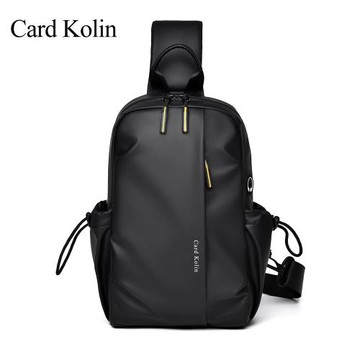 2024新款男士胸包潮流休閑單肩包戶外運動大容量小背包時尚斜挎包