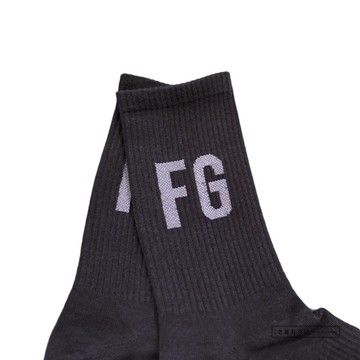 『老爺有喜』重磅FG英字高筒襪-黑