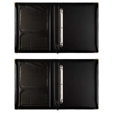 連勤 高級三孔拉鍊夾 LC-643  黑色  2個