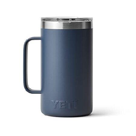 YETI Rambler oz Mug, Vacuum Insulated, Stainless Steel with MagSlider Lid, Navy