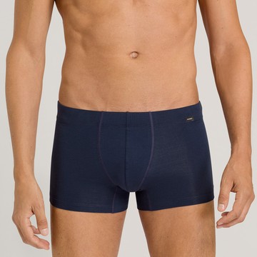 【HANRO】Cotton Essentials貼身四角男內褲S-XL(深藍)