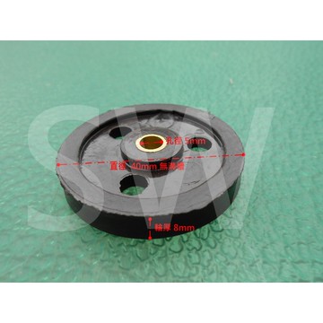 紗窗輪 紗門輪 塑膠輪仁 RF-02（大-無溝）紗窗輪 紗門輪 鋁窗輪 塑膠輪 鋁門輪 氣密窗輪 輪子《昇瑋五金》