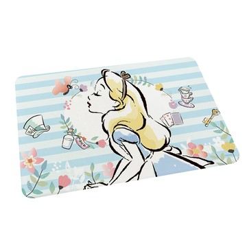 台灣製造 正版授權 迪士尼 奇奇蒂蒂 珪藻土吸水地墊-蝴蝶愛麗絲60*40*0.9cm_廠商直送