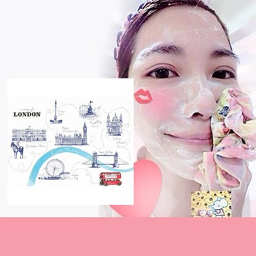 Pikka Pikka A57 英國倫敦 林鴒 日本製 臉部毛孔潔淨布 洗臉布 花猴分享 熱賣中!