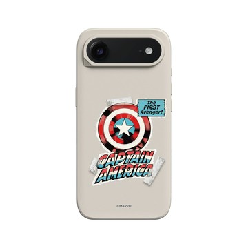 iPhone Air SolidX 貝殼灰 - 迪士尼-漫威 Marvel - 漫威系列 - 美國隊長 – 復古盾牌
