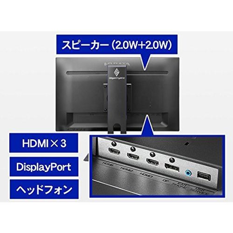 I-O DATA ゲーミングモニター 23.8インチ GigaCrysta RPG向き WQHD ADS HDMI×3 DP×1 リモコン付 高さ調整  回転 EX-LDGCQ241DB | LINEブランドカタログ