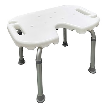 Fullicon 護立康 U行無背洗澡椅 BT013  白色 + 銀色  1個