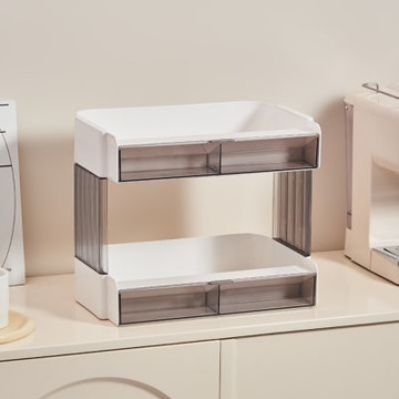 MGSHOP 多功能茶具收納架 茶包收納架(2層款)