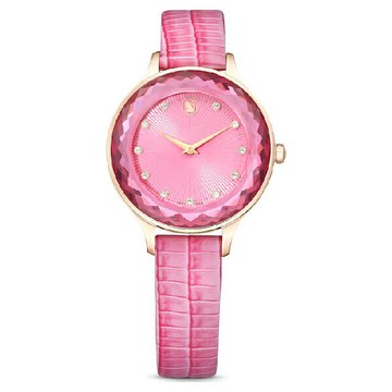 Swarovski 施華洛世奇 Octea Nova 深邃質感 藍寶石水晶時尚腕表 5650030/ 粉款/33mm｜樂天領券現折★全館特惠中★指定刷卡回饋10%