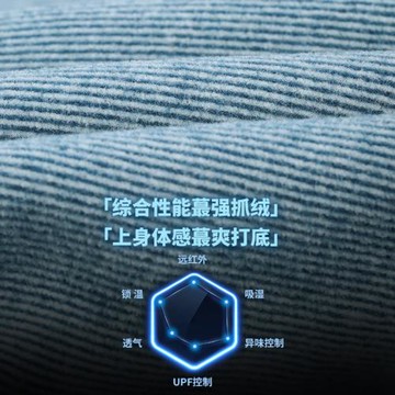 秋冬神級男B3保暖THMAPRO級貼身層中間層抓絨半拉鏈時尚外貿-1132