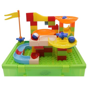 OhBabyLaugh 大顆粒積木 80顆粒基礎軌道  附手提收納盒  1組