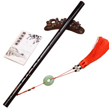 竹笛 笛鬼令笛子竹笛初學演奏橫笛樂器古風黑【MJ2761】