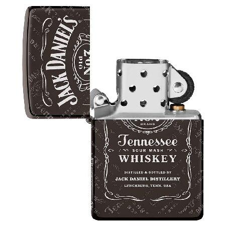 Zippo Jack Daniel's Photo Image 360° Black Ice Pocket Lighter