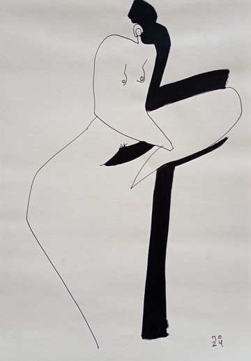 快速而奇怪的裸體模特兒繪畫