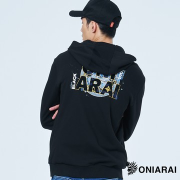 【新年現搶↘外套驚喜價㊙】大和魂家徽文字連帽外套 - BLUE WAY 鬼洗い