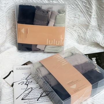 🔥桃園有貨🔥檸檬家莫代爾精細一百支防靜電透氣吸水順滑舒服盒裝透明女士內褲 SSHO