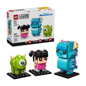 【LEGO 樂高】磚星球〡40861 大頭系列 毛怪 大眼仔和阿布玩偶 Sulley, Mike and Boo