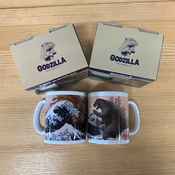 現貨 日本限定【Godzilla】浮世繪x哥吉拉 馬克杯 320cc 附彩盒 杯子 哥吉拉 富嶽三十六景 日本進口