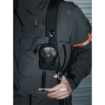 Fifteen Sixteen彈道尼龍小掛包貓頭鷹鑰匙駕照行駛證耳機收納包