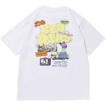 BEN DAVIS 26580018-07 OVERLAP COOL TEE 涼感 短T (白色)