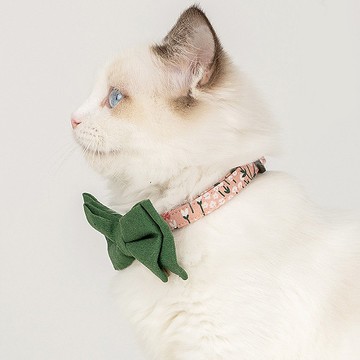 客製/可拆蝴蝶結/安全插扣 | 貓項圈-粉紅糖果 Pawsholic爪迷