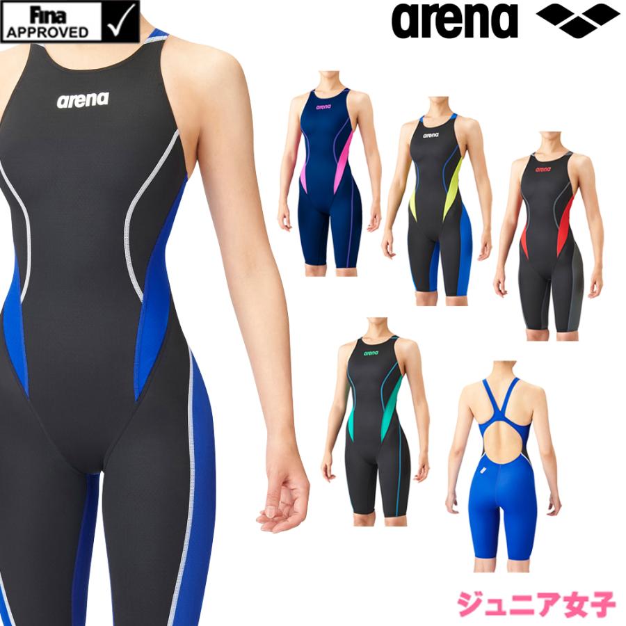 ARENA 競泳水着 レディース アリーナ fina承認 ハーフスパッツ AQUA 