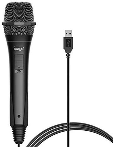【日本代購】Nintendo Switch的輕巧型號卡拉OK麥克風 高品質 USB 2.0 有線麥克風3m電線
