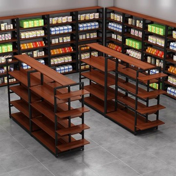 免運 開立發票  中島柜展示柜雙面超市貨架飾品零食母嬰店文具店手機配件展示架