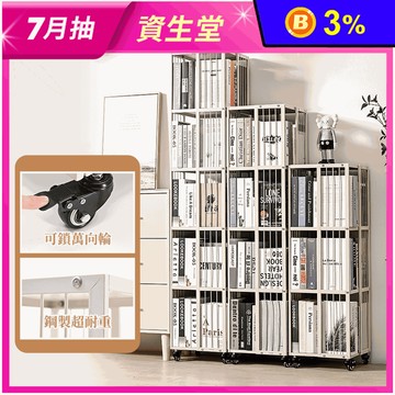 360°旋轉超耐重加厚碳鋼可移動書架