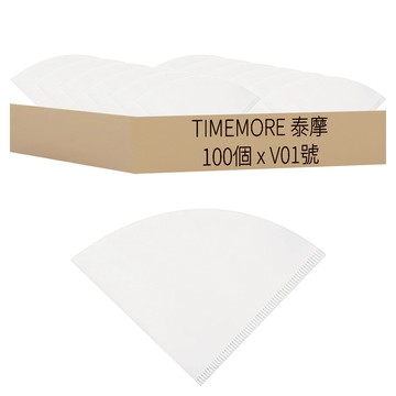 TIMEMORE 泰摩 V型濾紙 V01號  100個  1套