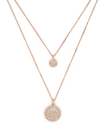 Swarovski - Meteora layered necklace - women - Crystal/Brass - One Size - Gold