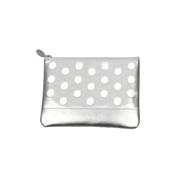 FENICE 點點造型隨身收納袋(銀)