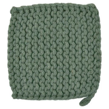 Now Designs 方形鉤針編織隔熱墊 HO239  草綠色  1個