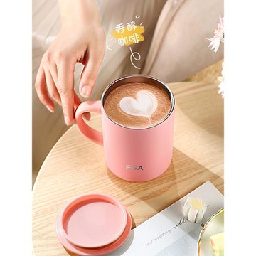 富光保溫杯女316不銹鋼帶蓋咖啡辦公馬克杯高顏值家用泡茶水杯子