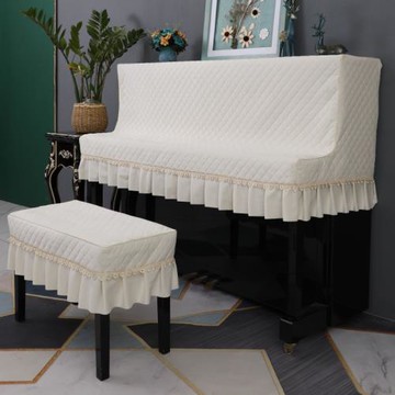 防貓抓鋼琴防塵罩半罩輕奢鋼琴布蓋布北歐絲絨半包鋼琴套簡約現代