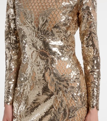 Elie Saab Embroidered sequined tulle gown